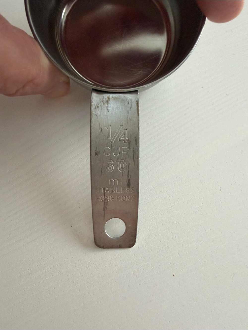 Stainless Steel Vintage Nesting Measuring Cups (3) Hong Kong - Picture 9 of 10